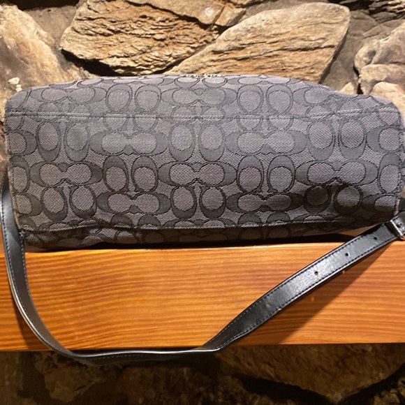 Coach celeste signature shoulder bag crossbody in black smoke - Picture 4 of 9